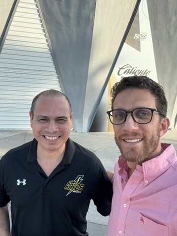 Selfie con Los Rayos en el estadio